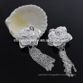 Flower Plating Earring Silver Tassel Earring Fashion Charming Earring jewelry Earring DS013